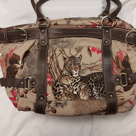 Salvatore Ferragamo Multicolor Jungle Print bag - Picture 2 of 8